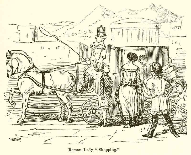 Roman Lady Shopping tekijältä John Leech