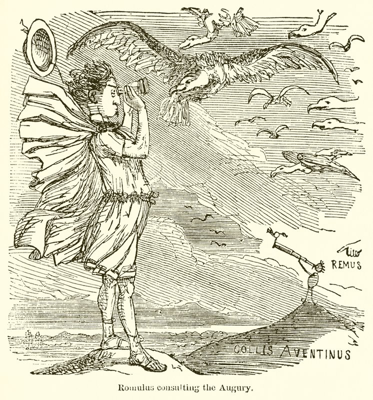 Romulus konsultoi Augurya tekijältä John Leech
