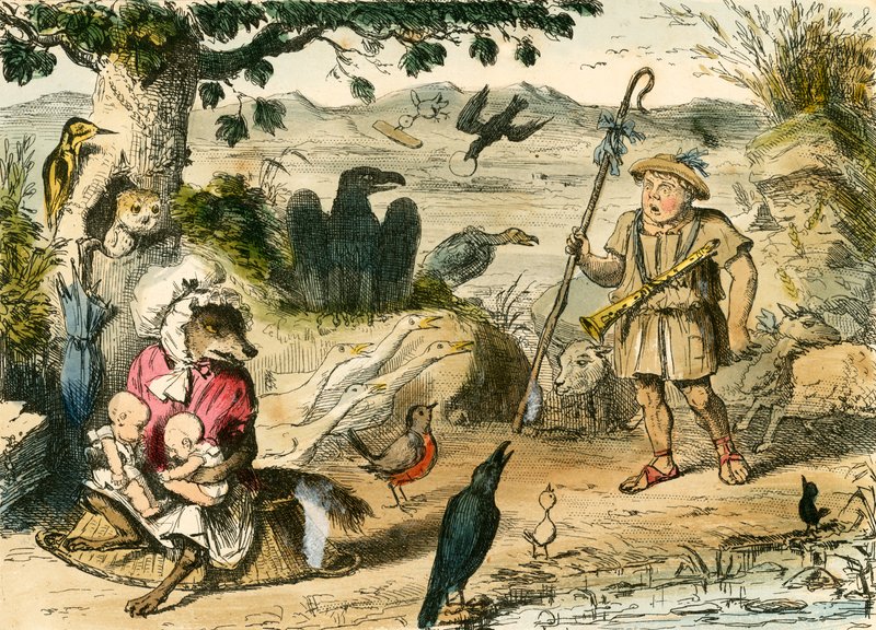 Lempeä paimen löysi Romuluksen ja Remuksen tekijältä John Leech