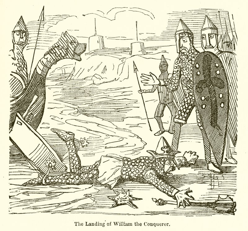 William Valloittajan maihinnousu tekijältä John Leech