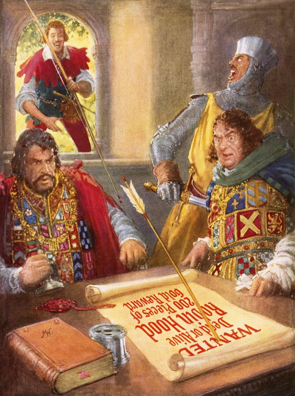 Robin Hood nöyryyttää prinssi Johannesta tekijältä John Millar Watt