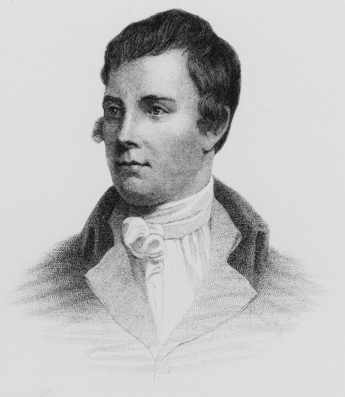 Robert Burnsin muotokuva (kaiverrus) tekijältä John Moyr (attr.to) Smith