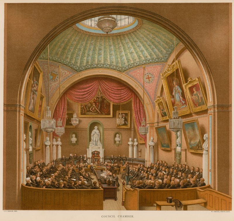 Council Chamber, Guildhall, Lontoo tekijältä John Phillipp Emslie