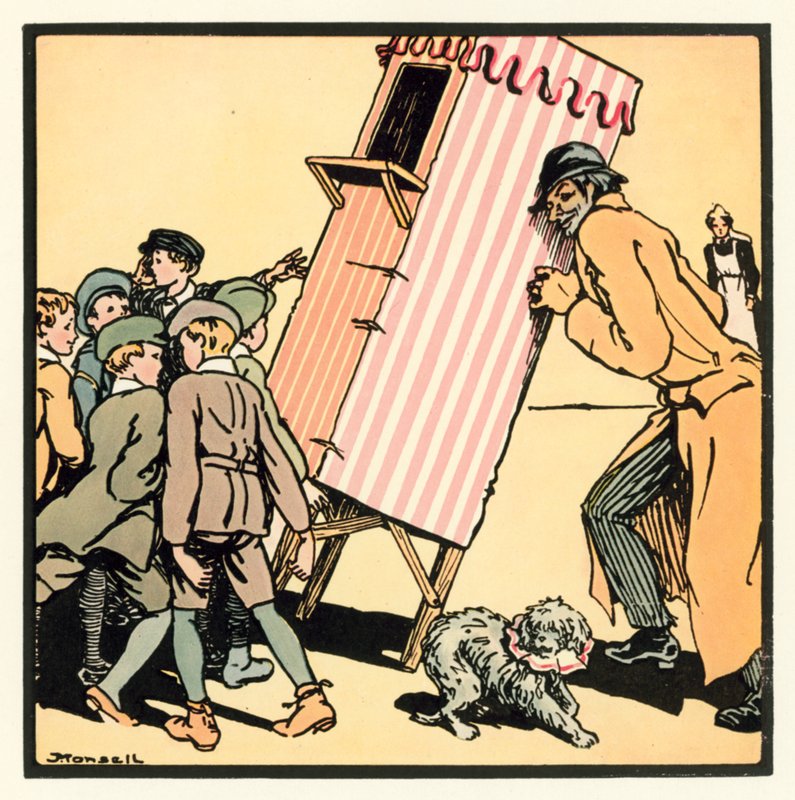 Kensington Rhymes: The Punch And Judy Show (värilitho) tekijältä John Robert (after) Monsell