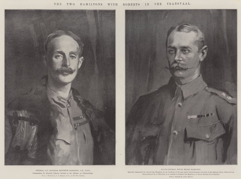 Kaksi Hamiltonia Robertsin kanssa Transvaalissa tekijältä John Singer Sargent