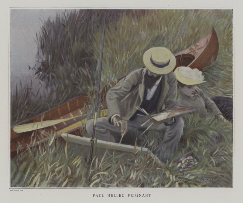 Paul Helleu Painting (Paul Helleu Painting) tekijältä John Singer after Sargent