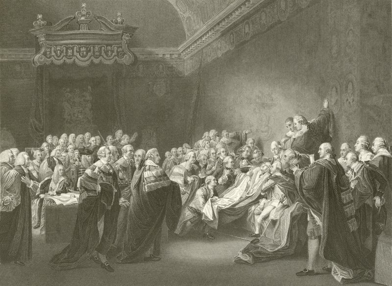 Chathamin jaarlin kuolema tekijältä John Singleton Copley