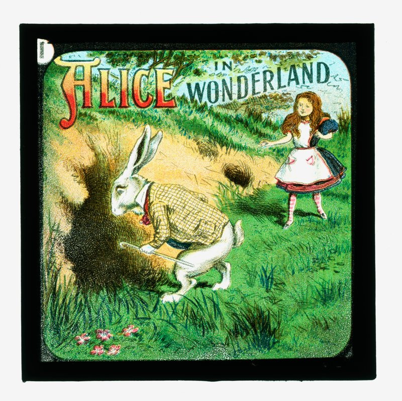 Liisa ihmemaassa, värilliset lyhtydiat tekijältä John Tenniel