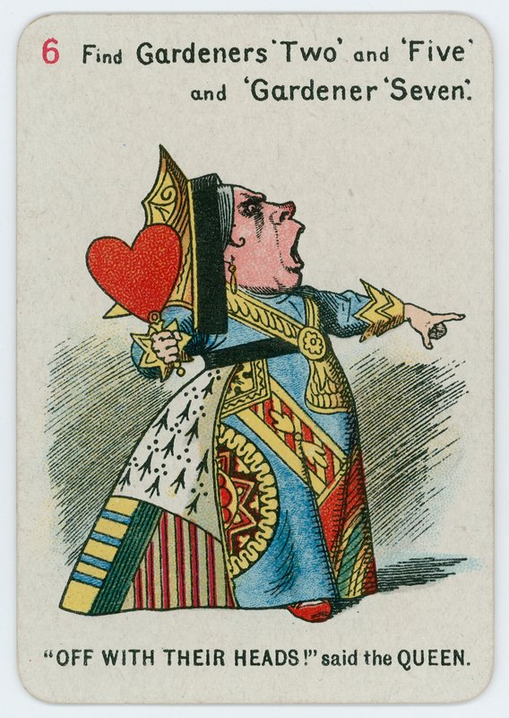 Pois päänsä kanssa! sanoi kuningatar tekijältä John Tenniel