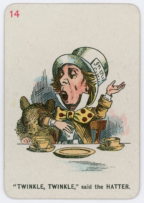 Twinkle, Twinkle, sanoi Hatuntekijä tekijältä John Tenniel