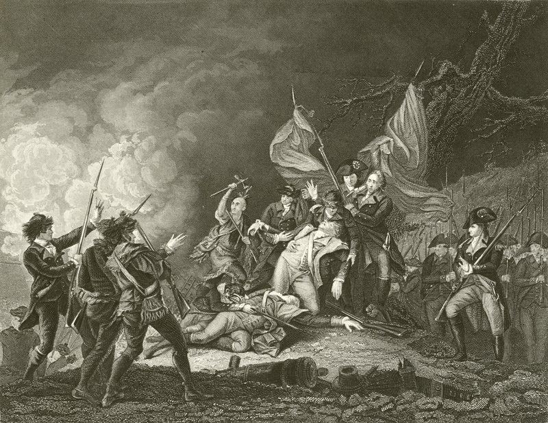 Kenraali Montgomeryn kuolema tekijältä John Trumbull