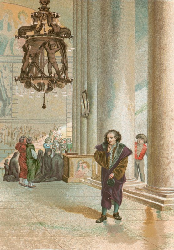 Galileo Pisan katedraalissa tekijältä Josep or Jose Planella Coromina