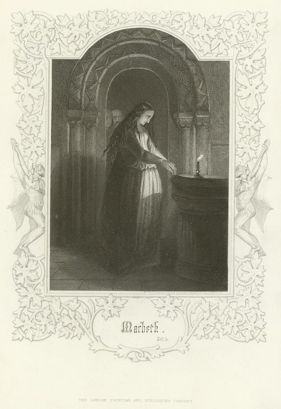 Macbeth, V näytös tekijältä Joseph Kenny Meadows