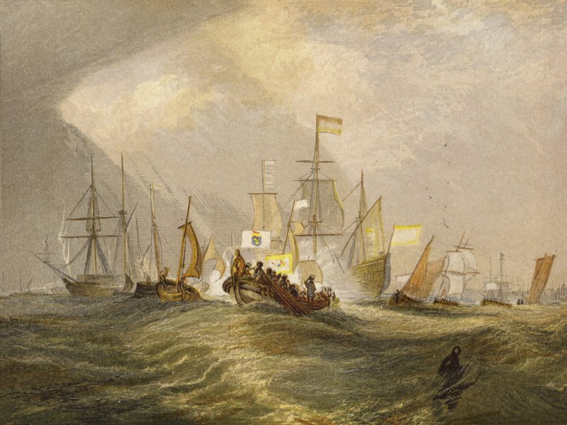 Oranssin prinssin laskeutuminen tekijältä Joseph Mallord William Turner