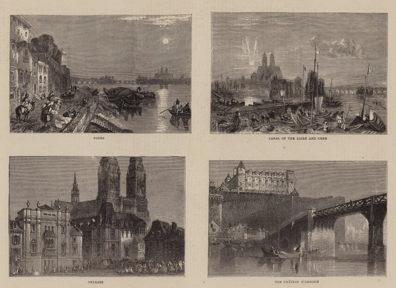 Luonnoksia Loirella tekijältä Joseph Mallord William Turner