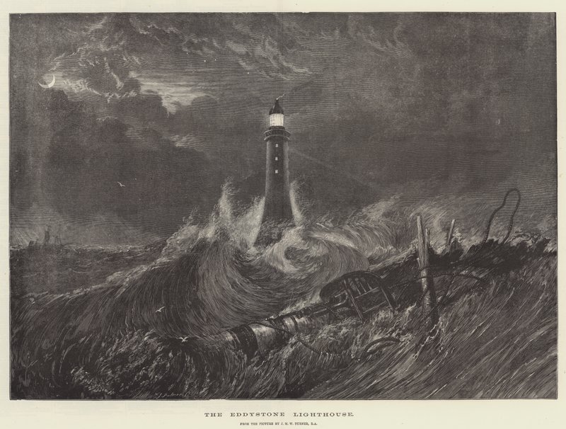 Eddystonen majakka tekijältä Joseph Mallord William Turner