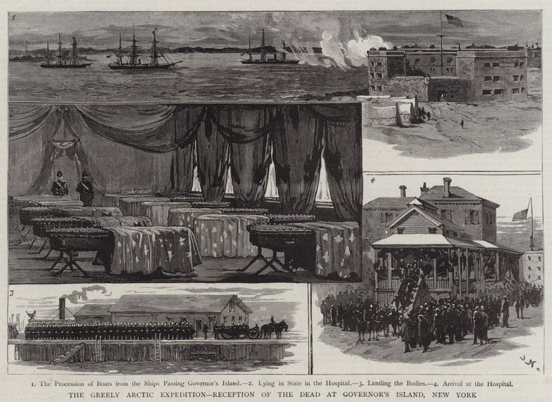 Greely Arctic Expedition, Kuolleiden vastaanotto Governor