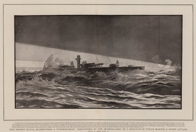 Äskettäiset merivoimien liikkeet, torpedovene, jonka Man-o
