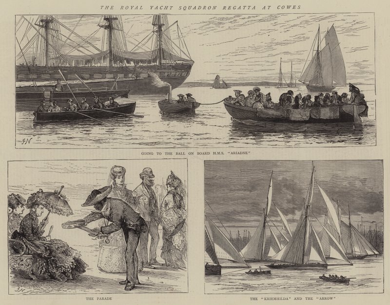 Royal Yacht Squadron Regatta Cowesissa tekijältä Joseph Nash
