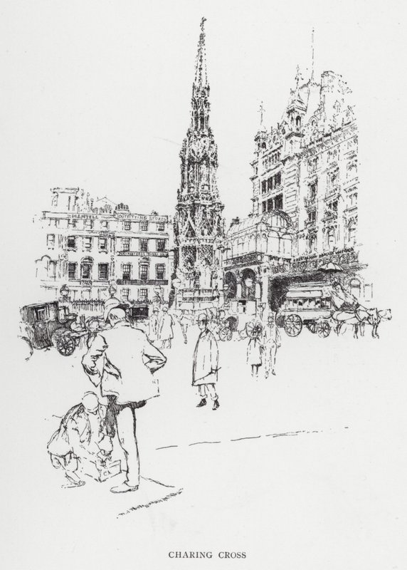 Charing Cross (litho) tekijältä Joseph (after) Pennell