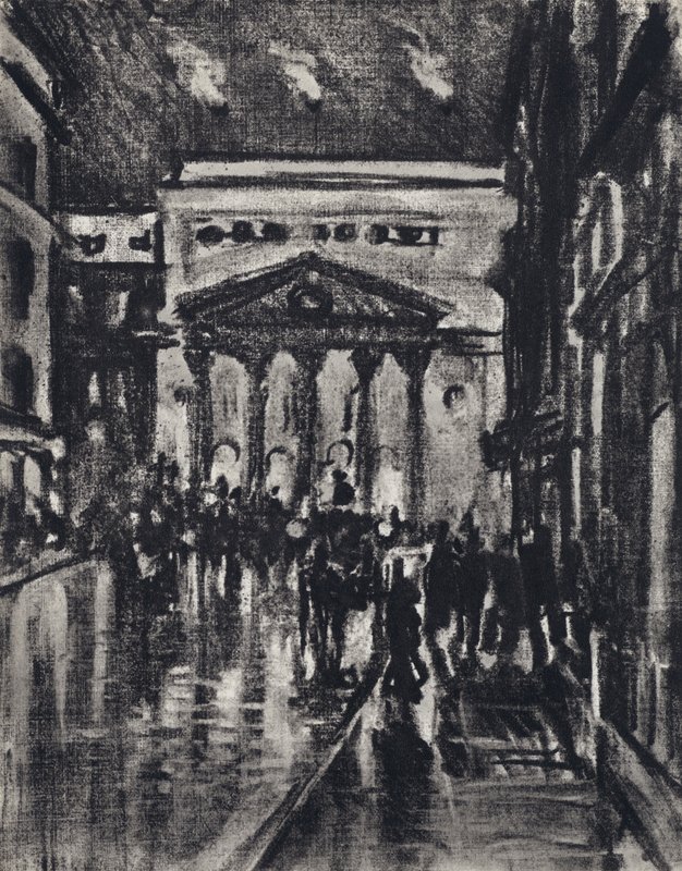 Haymarket-teatteri (litho) tekijältä Joseph (after) Pennell