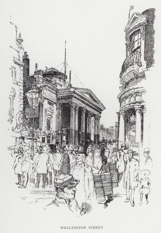Wellington Street (litho) tekijältä Joseph (after) Pennell