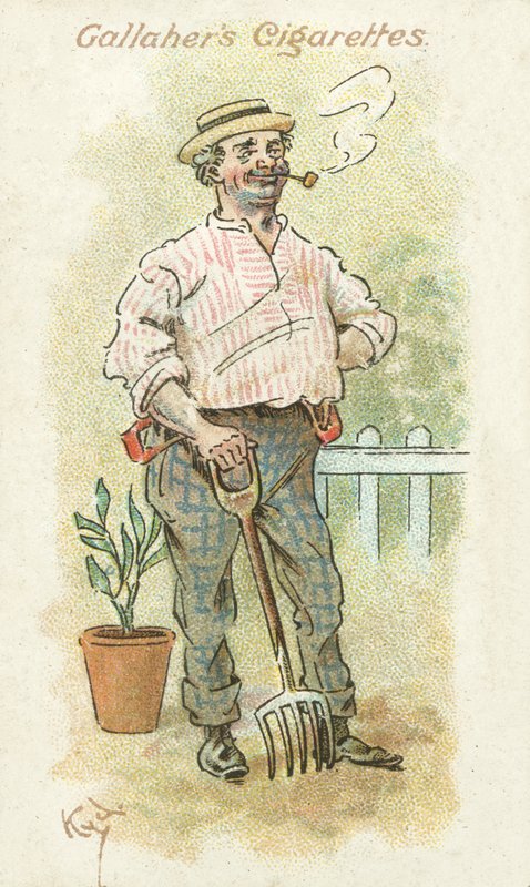 Rikkaruohon äänestäjät N:o 22 (värilitografia) tekijältä Joseph Clayton (1856 1937) Clarke