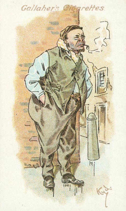 Rikkaruohon äänestäjät N:o 7 (värilitografia) tekijältä Joseph Clayton (1856 1937) Clarke