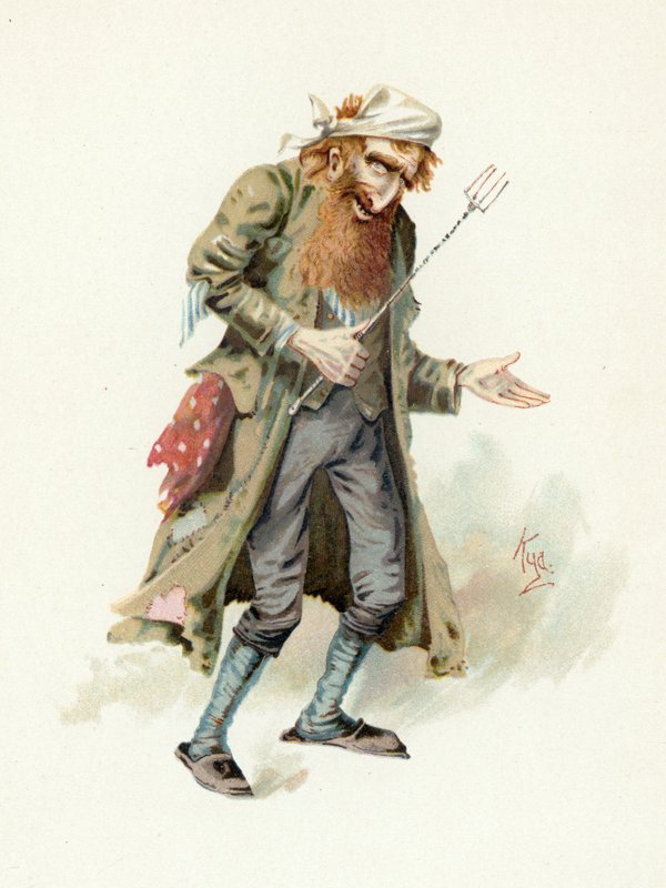 Fagin, kuvitus artikkelista "Character Sketches from Charles Dickens", n. 1890 tekijältä Joseph Clayton Clarke