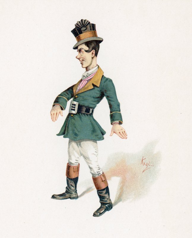 Mr Bailey Jr., kuvitus artikkelista "Character Sketches from Charles Dickens", n. 1890 tekijältä Joseph Clayton Clarke
