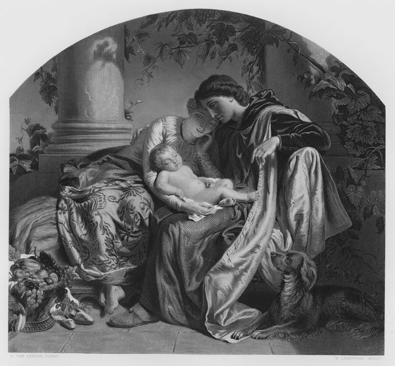 Esikoinen, kuvasta Royal Collectionissa (kaiverrus) tekijältä Joseph Henri François van Lerius