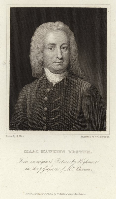 Isaac Hawkins Browne - englantilainen kirjailija ja poliitikko (1705 - 1760) tekijältä Joseph Highmore