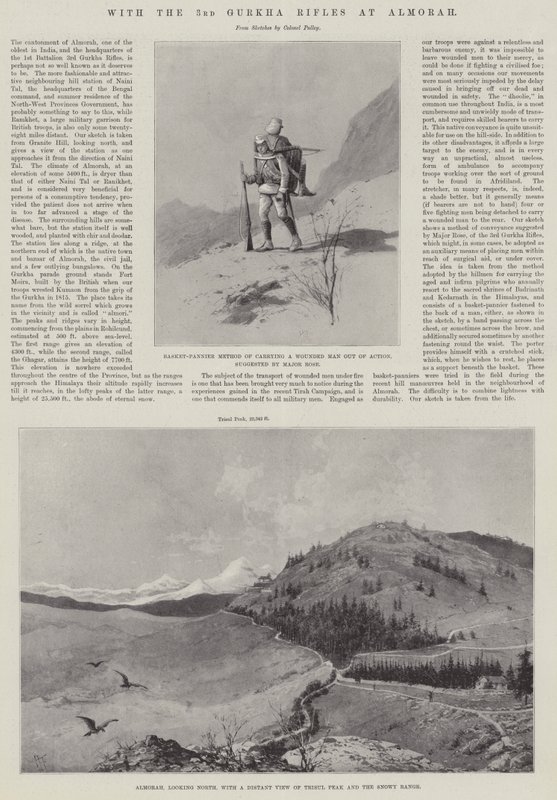 Kolmannen Gurkha-kiväärin kanssa Almorahissa tekijältä Joseph Holland Tringham