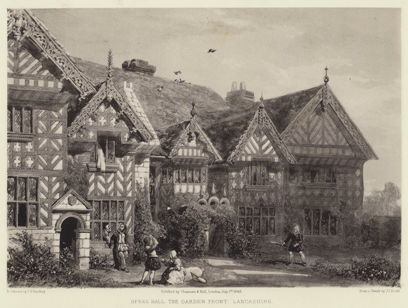 Speke Hall, The Garden Front, Lancashire tekijältä Joseph Josiah Dodd