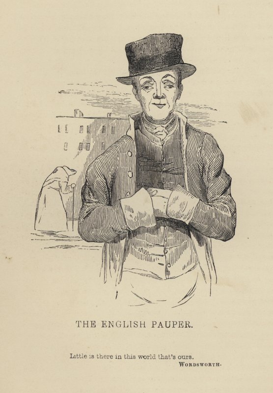 Kenny Meadows: The English Pauper (kaiverrus) tekijältä Joseph Kenny (after) Meadows