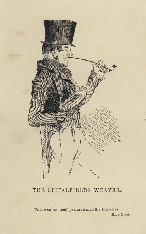 Kenny Meadows: The Spitalfields Weaver (kaiverrus) tekijältä Joseph Kenny (after) Meadows