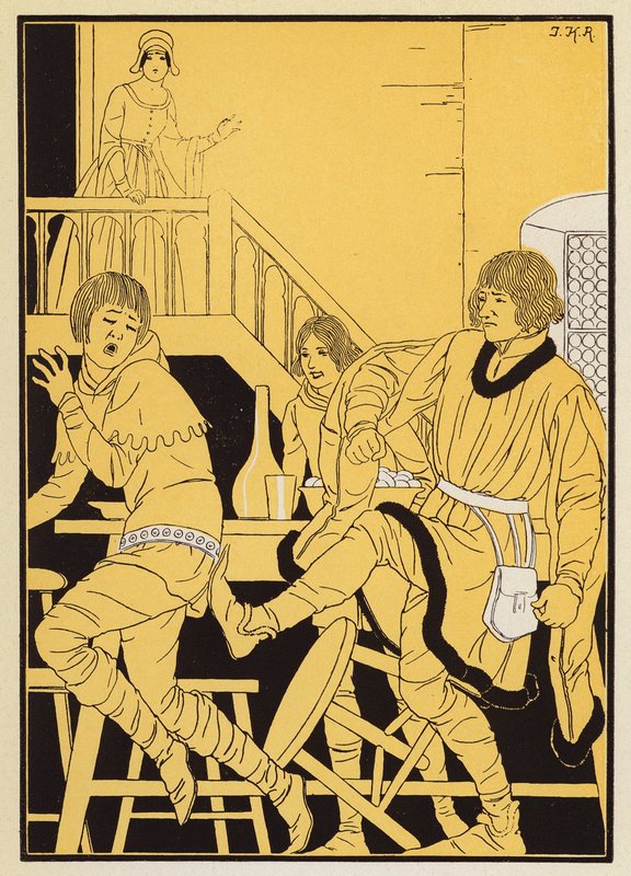 Le Pauvre Clerc (värilitro) tekijältä Joseph Kuhn Regnier