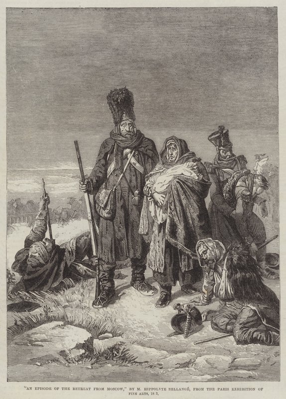 Episodi vetäytymisestä Moskovasta tekijältä Joseph Louis Hippolyte Bellange