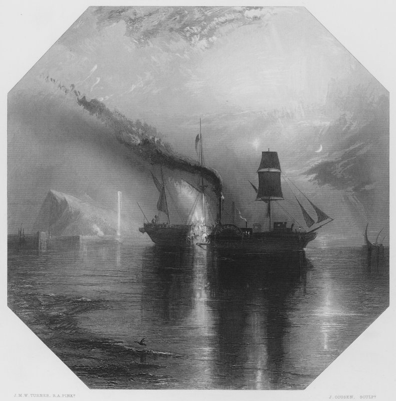 Rauha, Wilkien hautaus, kuvasta National Galleryssa (kaiverrus) tekijältä Joseph Mallord William (after) Turner