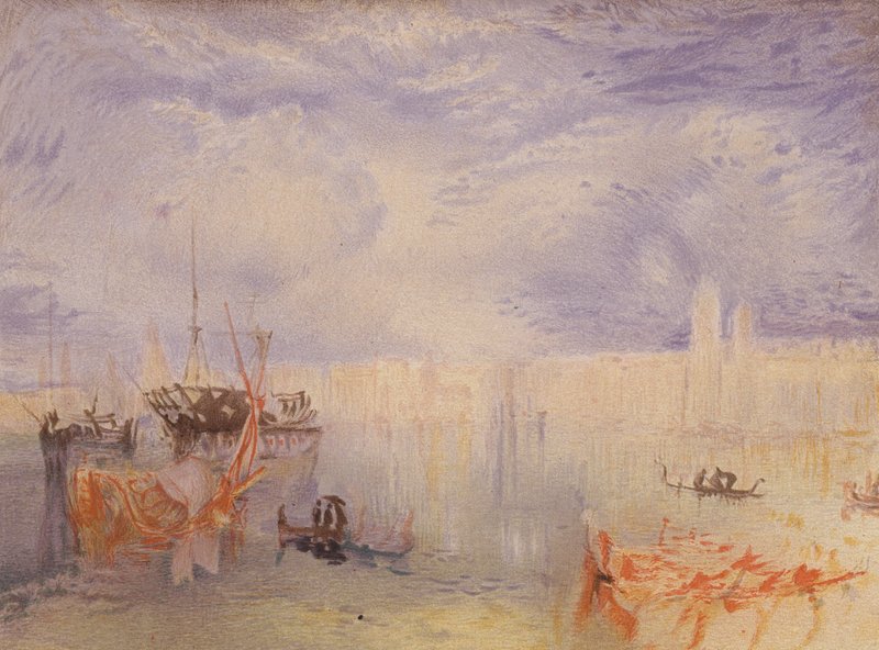 Venetsia (värilitografia) tekijältä Joseph Mallord William (after) Turner