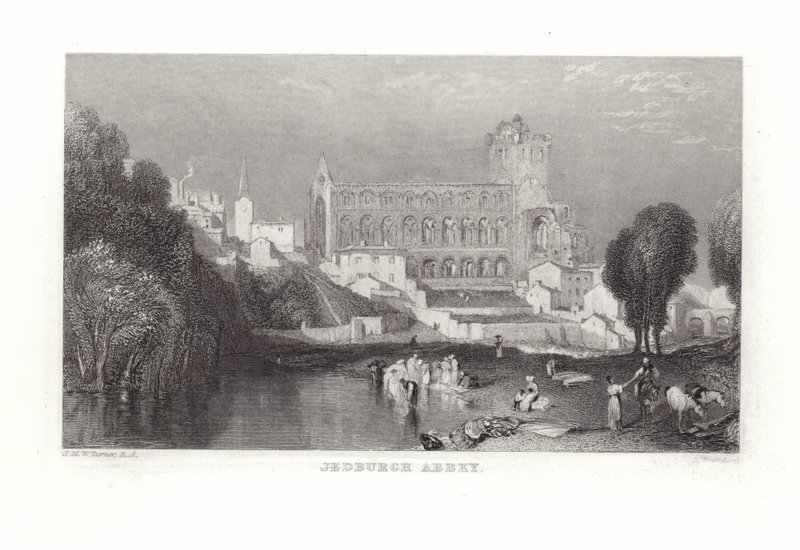 Jedburghin luostari tekijältä Joseph Mallord William Turner