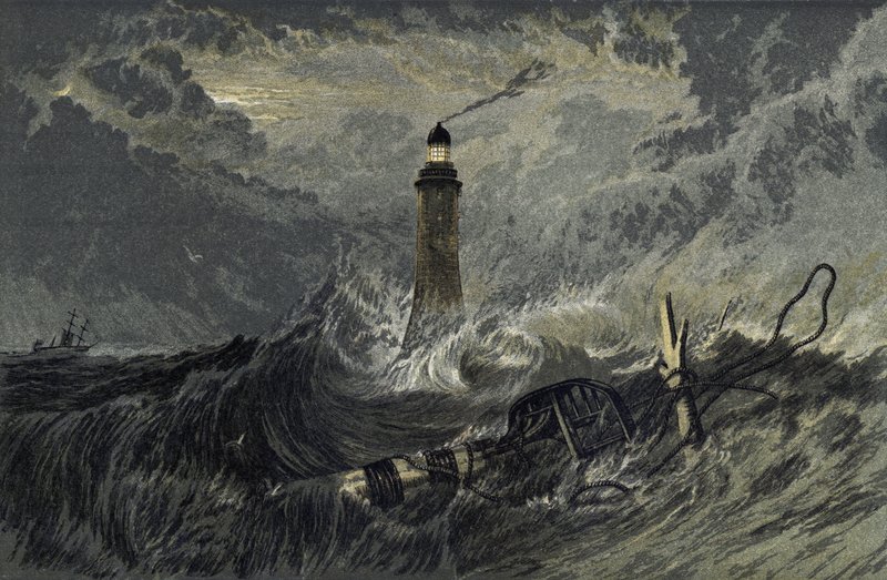 Eddystonen majakka tekijältä Joseph Mallord William Turner
