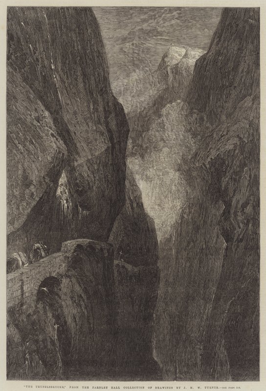 Teufelsbrucke tekijältä Joseph Mallord William Turner