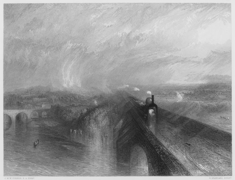 Sadetta, höyryä ja nopeutta, National Galleryn kuvasta tekijältä after Joseph Mallord William Turner