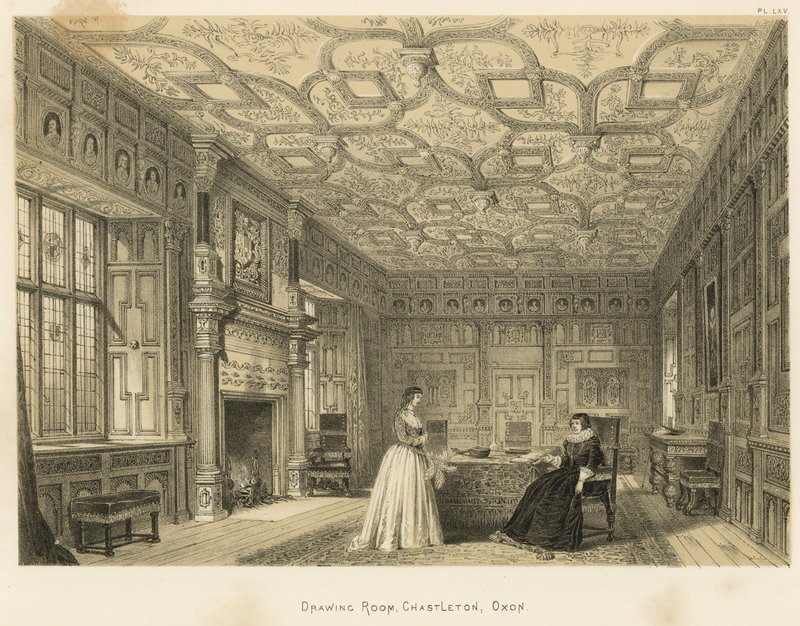 Drawing Room, Chastleton, Oxon tekijältä Joseph Nash
