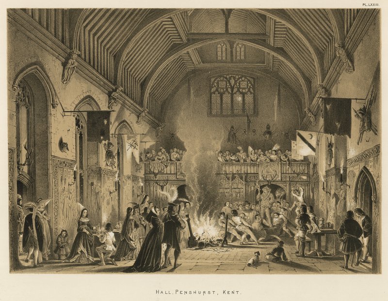 Hall, Penshurst, Kent tekijältä Joseph Nash