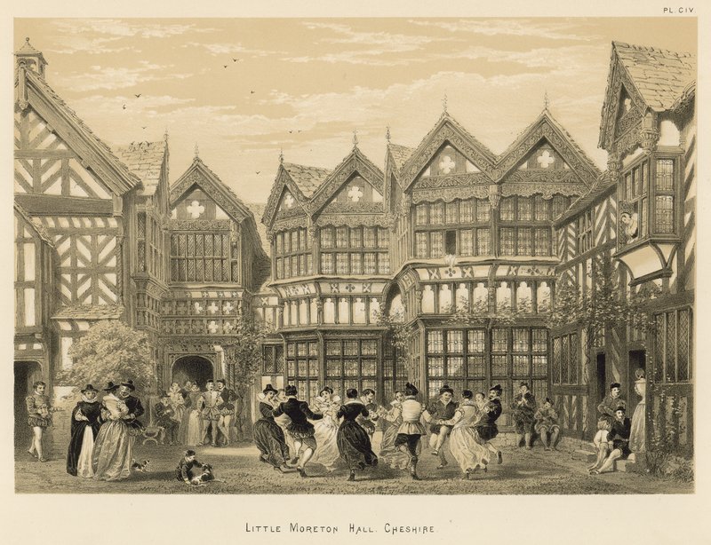 Little Moreton Hall, Cheshire tekijältä Joseph Nash