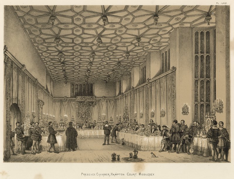 Presence Chamber, Hampton Court, Middlesex tekijältä Joseph Nash