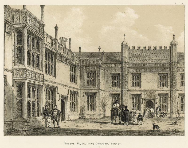 Sutton Place, lähellä Guilfordia, Surrey, Surrey tekijältä Joseph Nash
