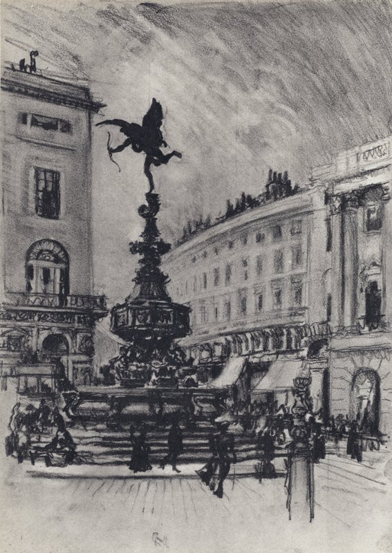 Piccadilly Circus tekijältä Joseph Pennell